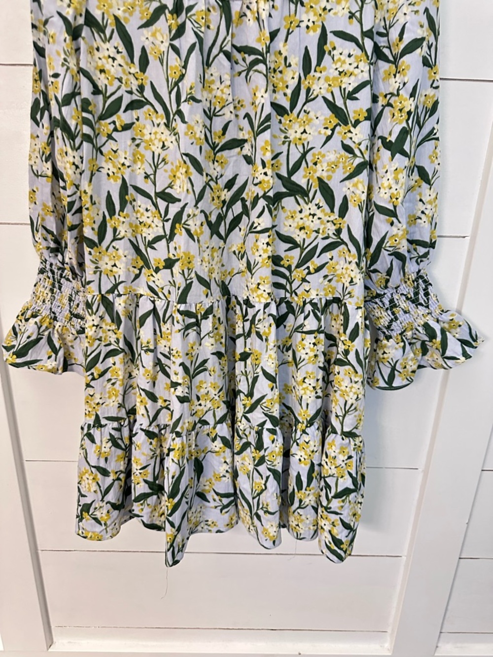 TUCKERNUCK POMANDER PLACE M Palmetto Garden kenzo smocked wrist midi dress boho - Picture 12 of 15